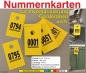 Preview: 1000 Nummernkarten - Inventarnummern - Inventarisierungsnummern - Garderobenmarken